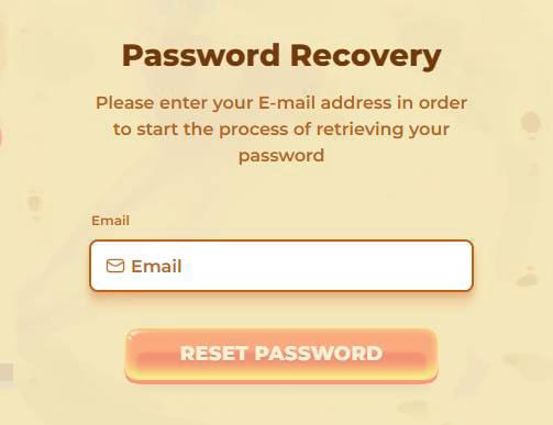 Forgot password form posido casino