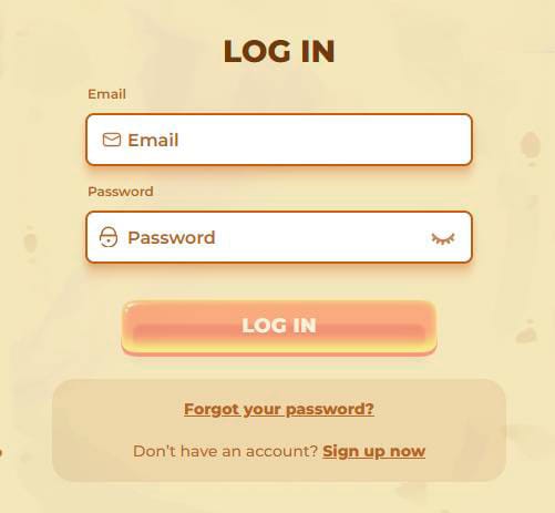 LOG IN form posido