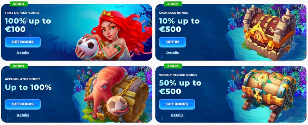 Sports bonuse posido casino