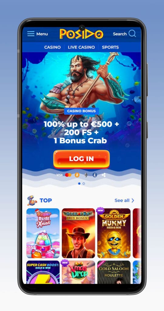 mobile app posido casino